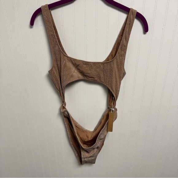 SKIMS Other - Skims Woman’s Metallic Sienna Cutout Onepiece Swimsuit Large